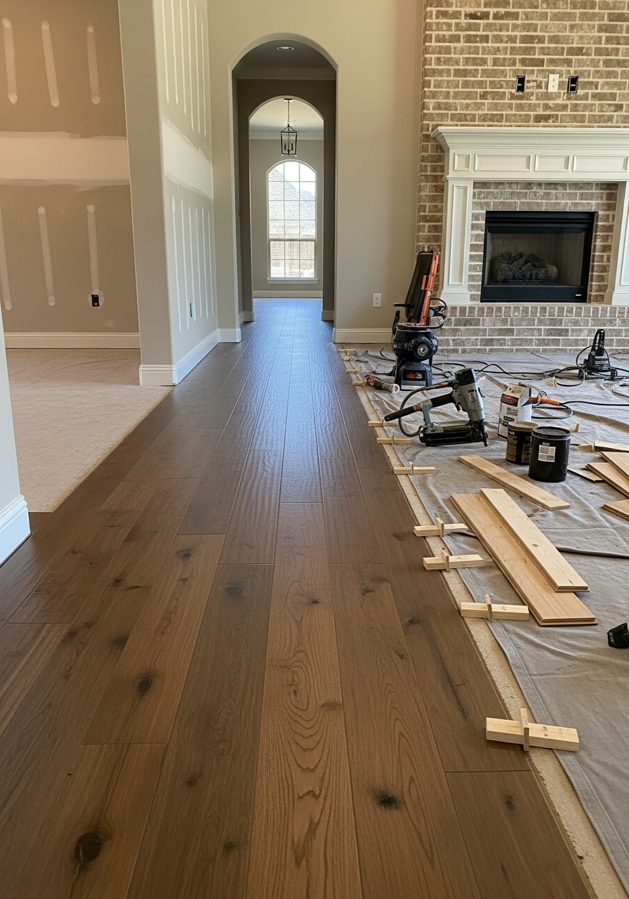 Focused craftsperson performing skilled work on a McKinney-area home.