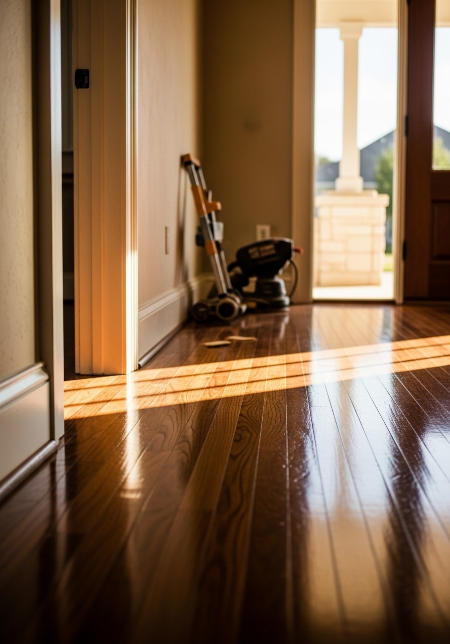 Skilled worker performing detailed work on a Waco-area property.